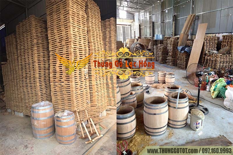 thùng gỗ sồi