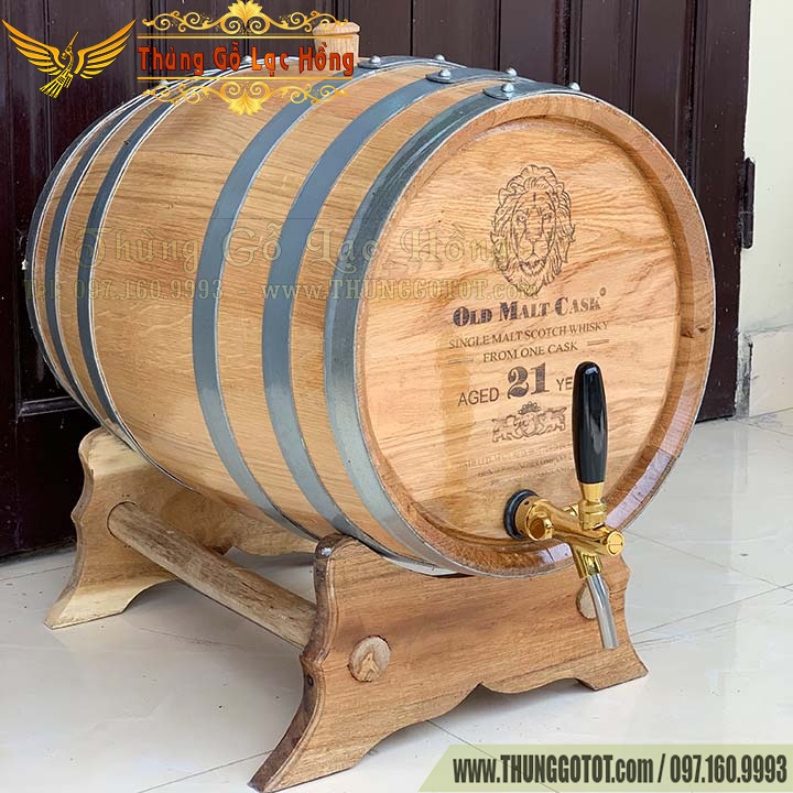 BÁN THÙNG GỖ SỒI NGÂM RƯỢU