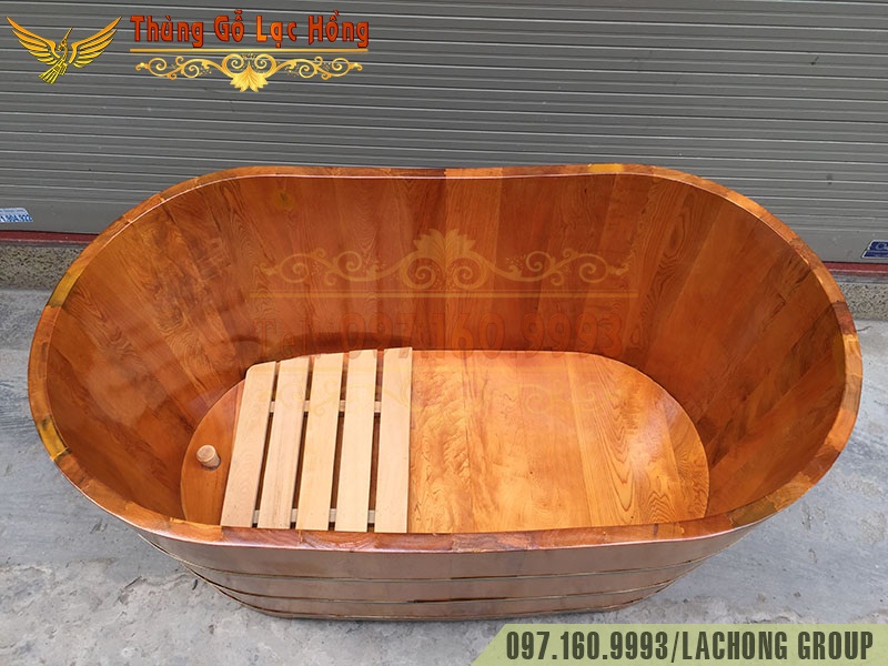 bồn tắm gỗ Pơ Mu