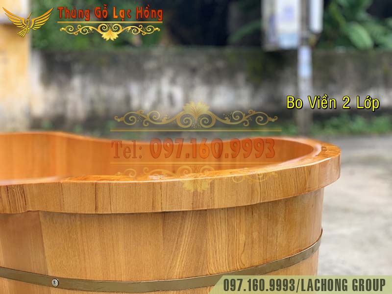 bồn gỗ ng&acirc;m nước n&oacute;ng