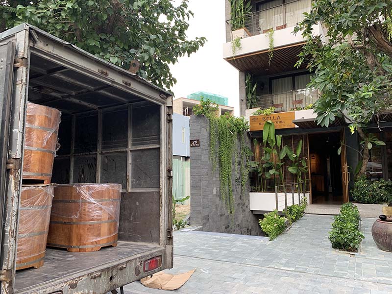 bồn tắm gỗ tại đ&agrave; nẵng
