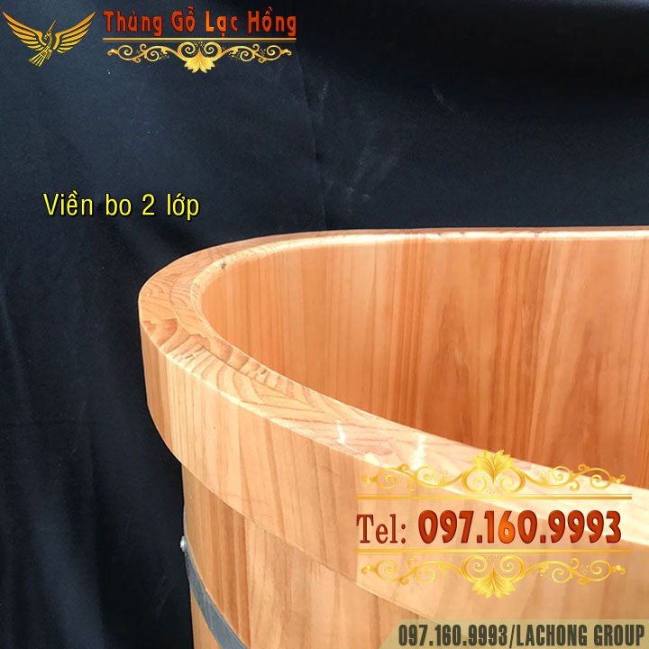 bồn tắm gỗ nằm