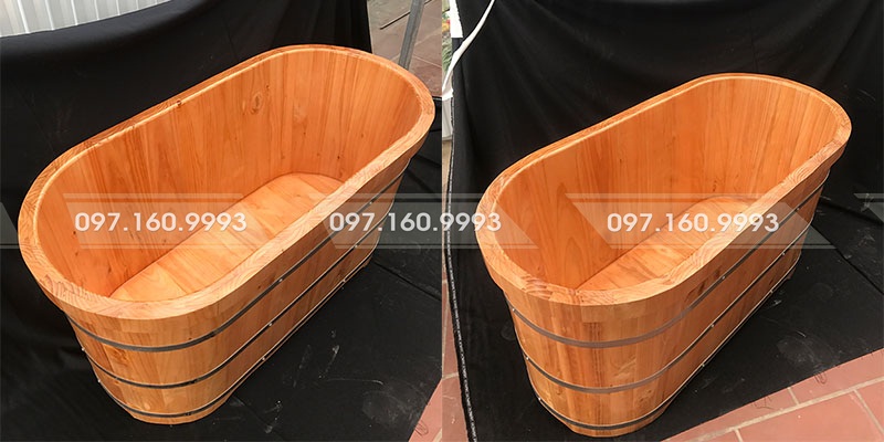 bồn tắm gỗ th&ocirc;ng