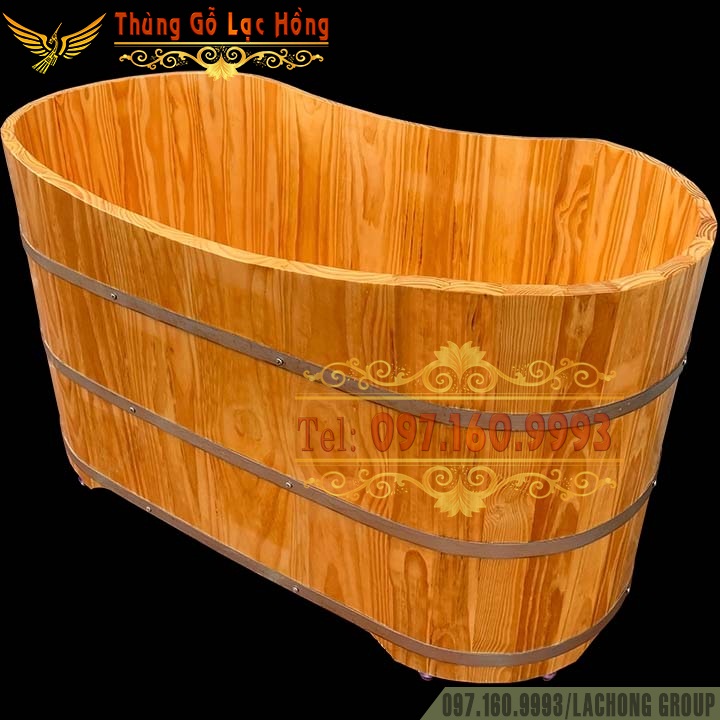 THÙNG TẮM NẰM GỖ THÔNG SẤY BỀN ĐẸP