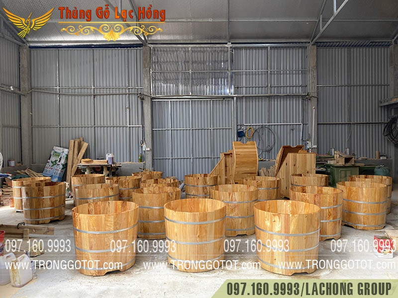 bồn gỗ tắm ng&acirc;m