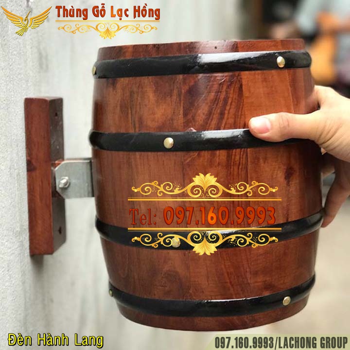 bom rượu gỗ trưng b&agrave;y