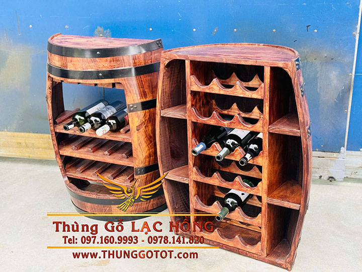 th&ugrave;ng gỗ trưng b&agrave;y