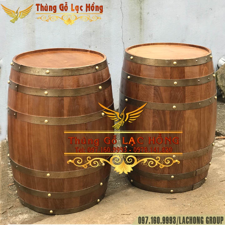 đ&oacute;ng th&ugrave;ng gỗ cafe