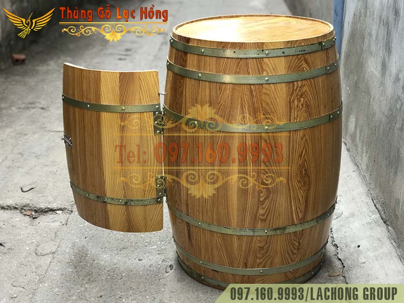 b&aacute;n th&ugrave;ng gỗ trưng b&agrave;y