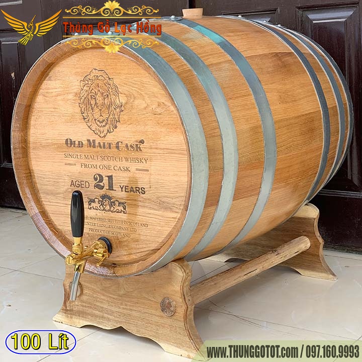 TIÊU CHUẨN CỦA THÙNG GỖ SỒI 100 LÍT