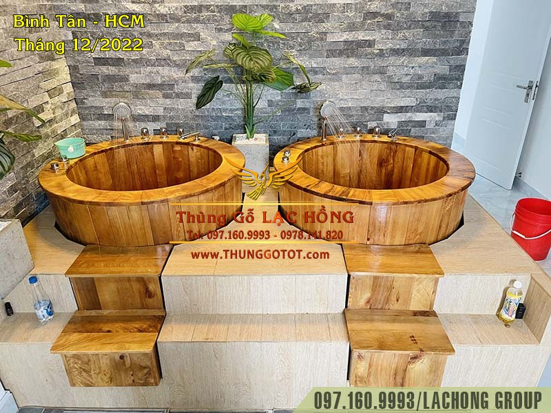 bồn tắm gỗ cao cấp
