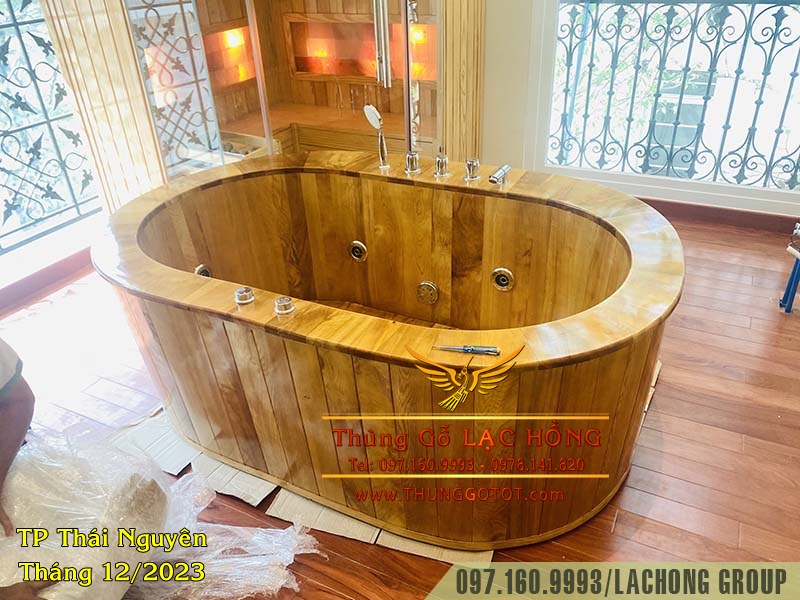 bồn tắm gỗ sapa