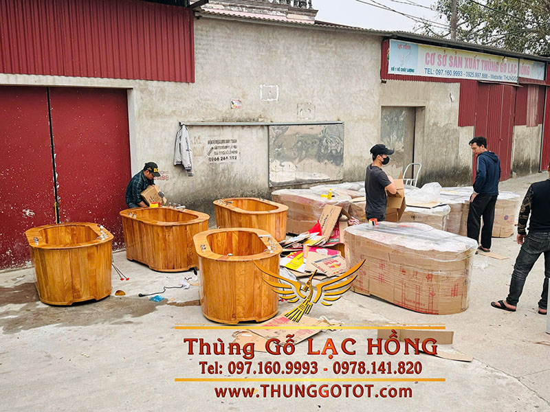 bồn tắm gỗ spa