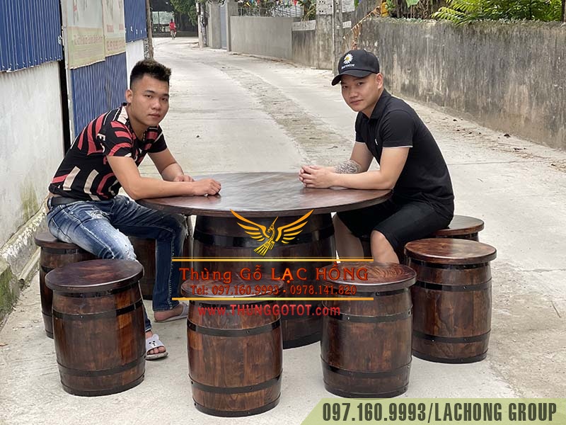 bán thùng gỗ sồi cũ