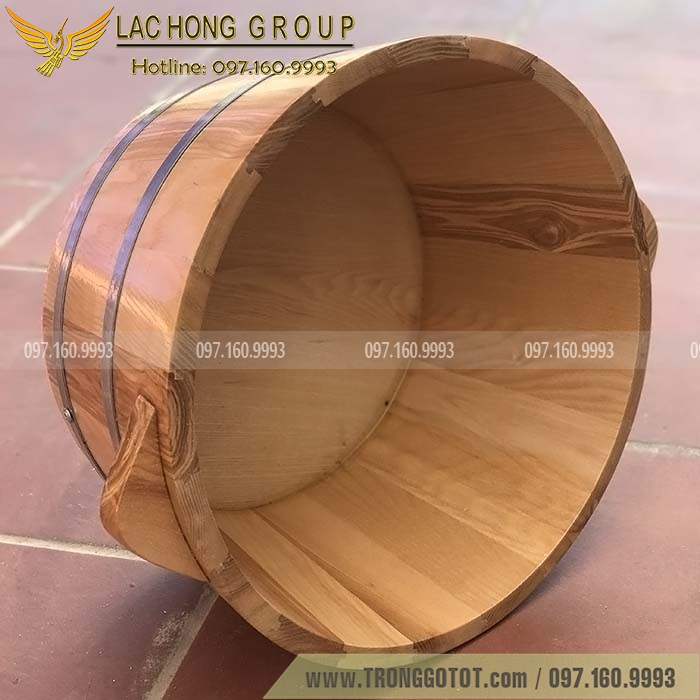 Chậu Ngâm Chân Gỗ Thông Nhật