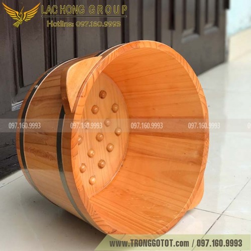 Chậu Gỗ Ngâm Chân Massage
