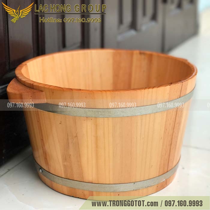 Thùng Ngâm Chân Gỗ Nhật