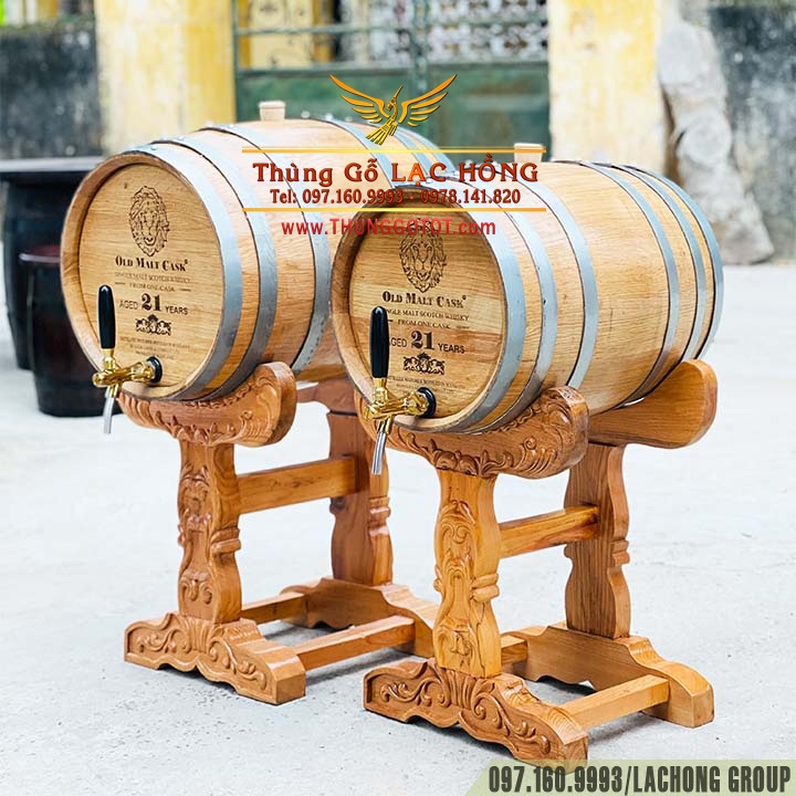 th&ugrave;ng gỗ ng&acirc;m ủ rượu ti&ecirc;u chuẩn