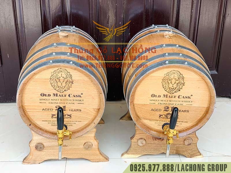 Cấu tạo th&ugrave;ng gỗ rượu sồi 30 l&iacute;t&nbsp;