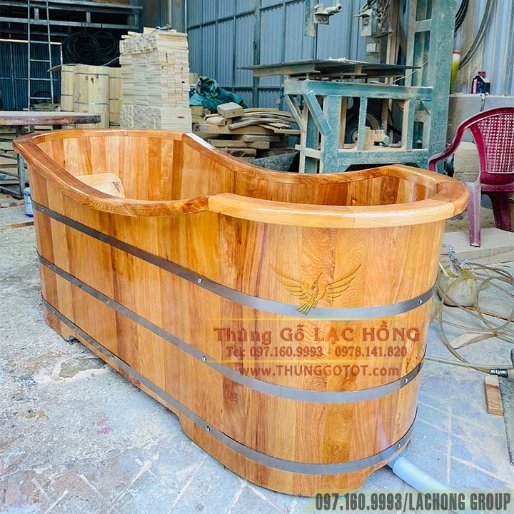 bồn tắm gỗ pơ mu