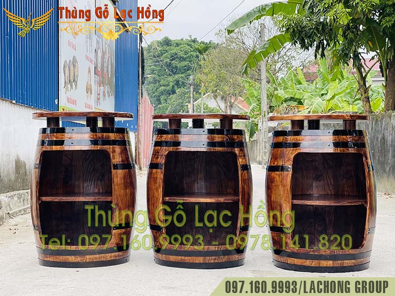 kệ gỗ đựng rượu vang