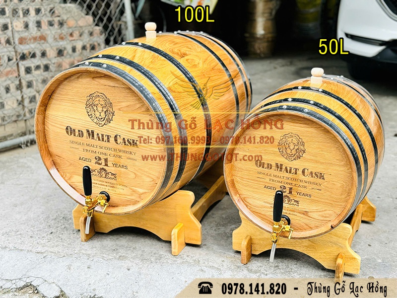 bảng gi&aacute; th&ugrave;ng gỗ sồi