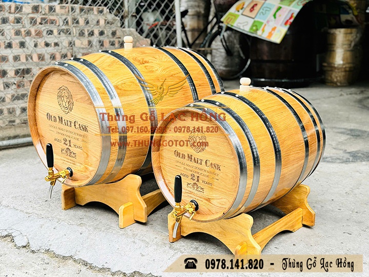 th&ugrave;ng gỗ sồi nga