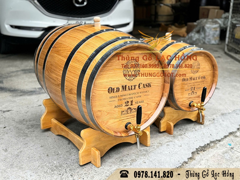 th&ugrave;ng gỗ sồi nhập khẩu
