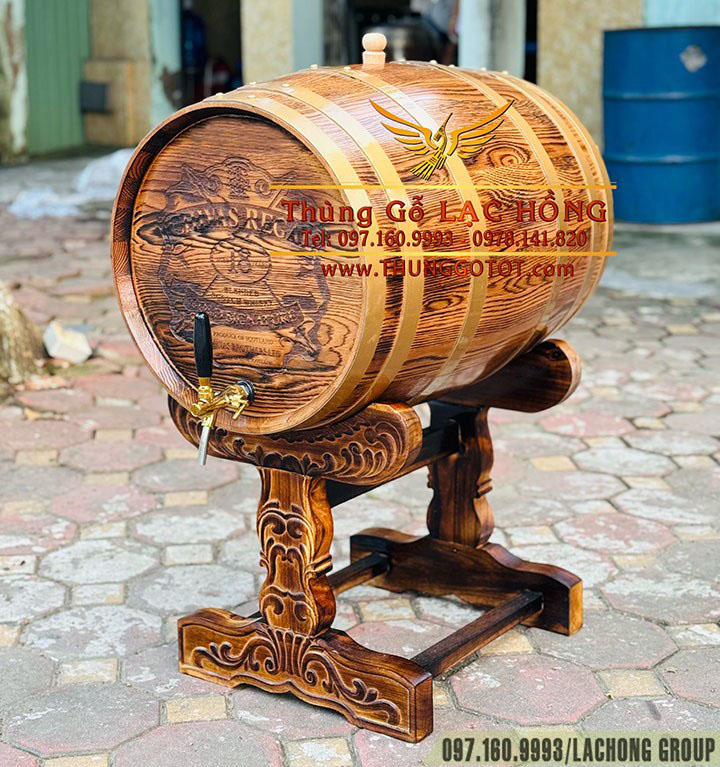 th&ugrave;ng rượu gỗ sồi