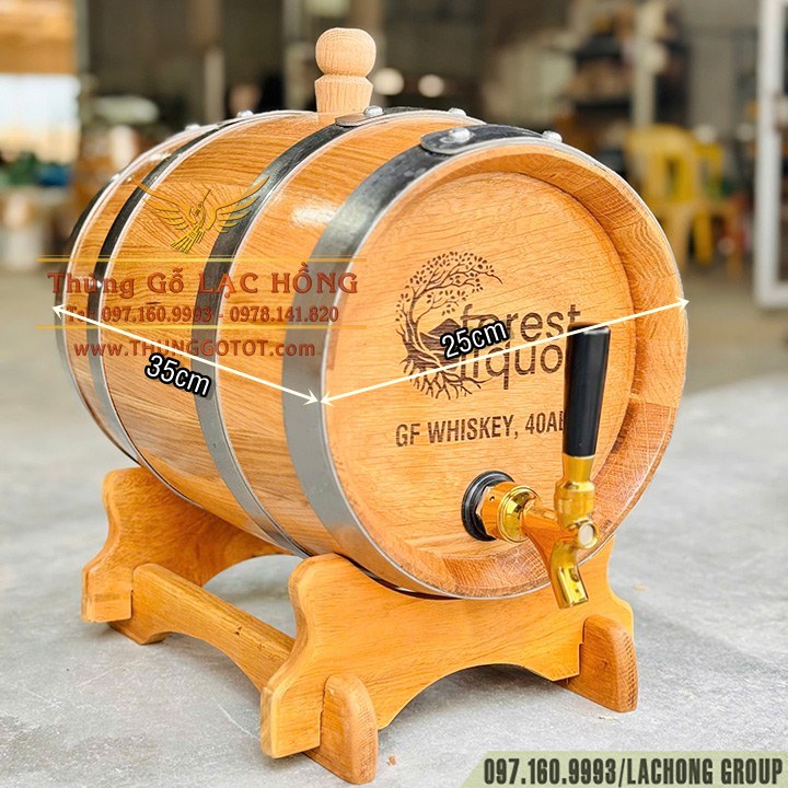 gi&aacute; th&ugrave;ng rượu gỗ sồi