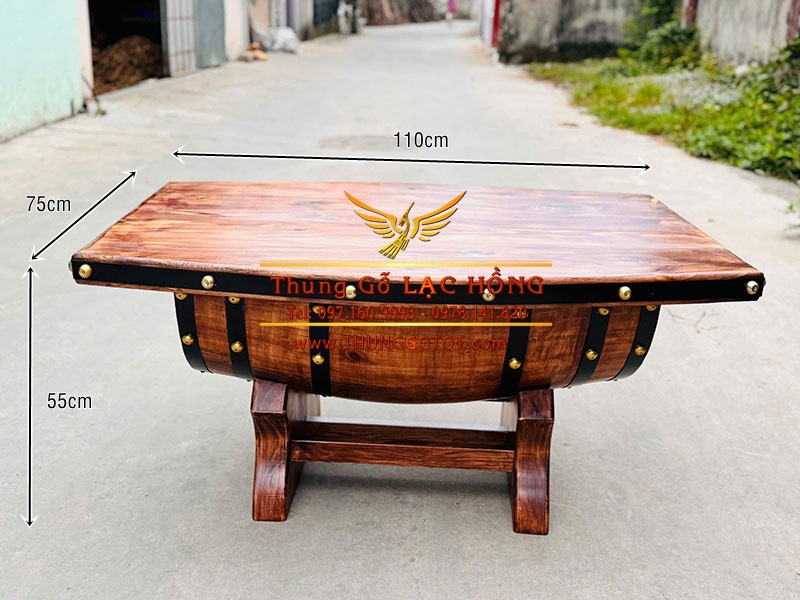 b&agrave;n ghế th&ugrave;ng gỗ bom rượu