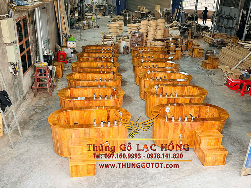 bồn tắm gỗ sục kh&iacute; nha trang